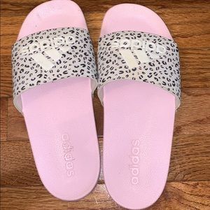 adidas slides cheetah leopard